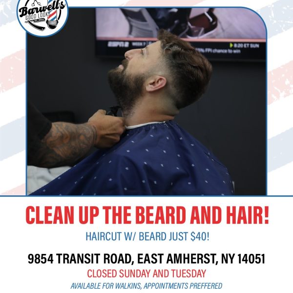 Fresh hair. Sharp beard. Total upgrade.