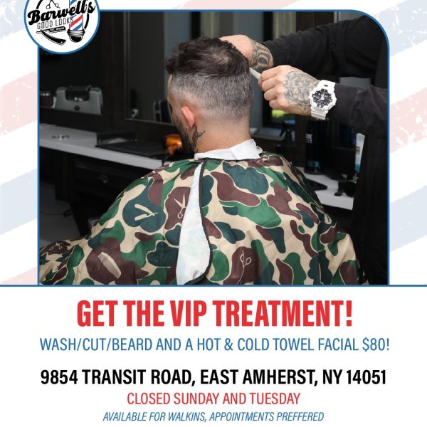 Level up your grooming game with the VIP Treatment at Barwell’s 💈🔥