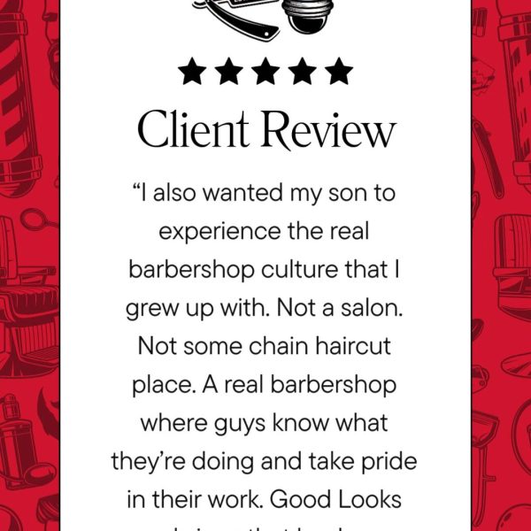 Real barbershop culture is alive and well at Barwell’s Good Looks 💈