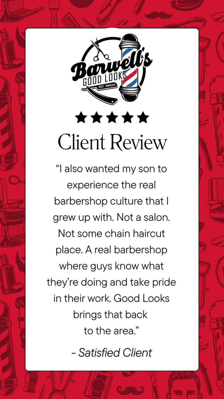 Read more about the article Real barbershop culture is alive and well at Barwell’s Good Looks 💈