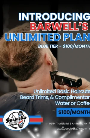 Unlimited Haircuts for Month $100/mo