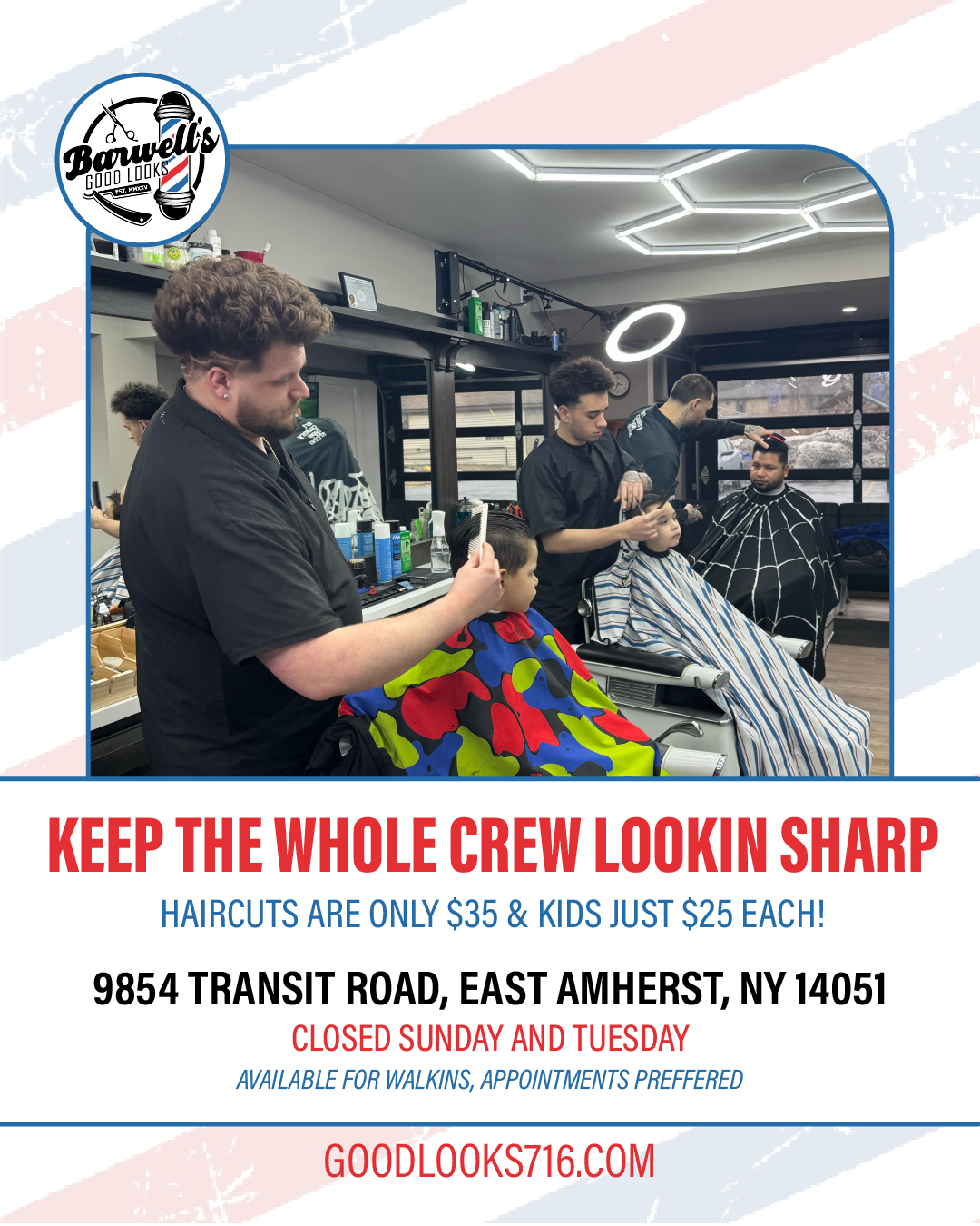 Read more about the article Keep the whole crew lookin’ sharp 💈✂️
