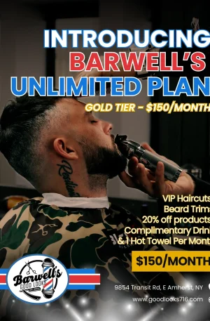 Unlimited Haircuts for Month $150/mo