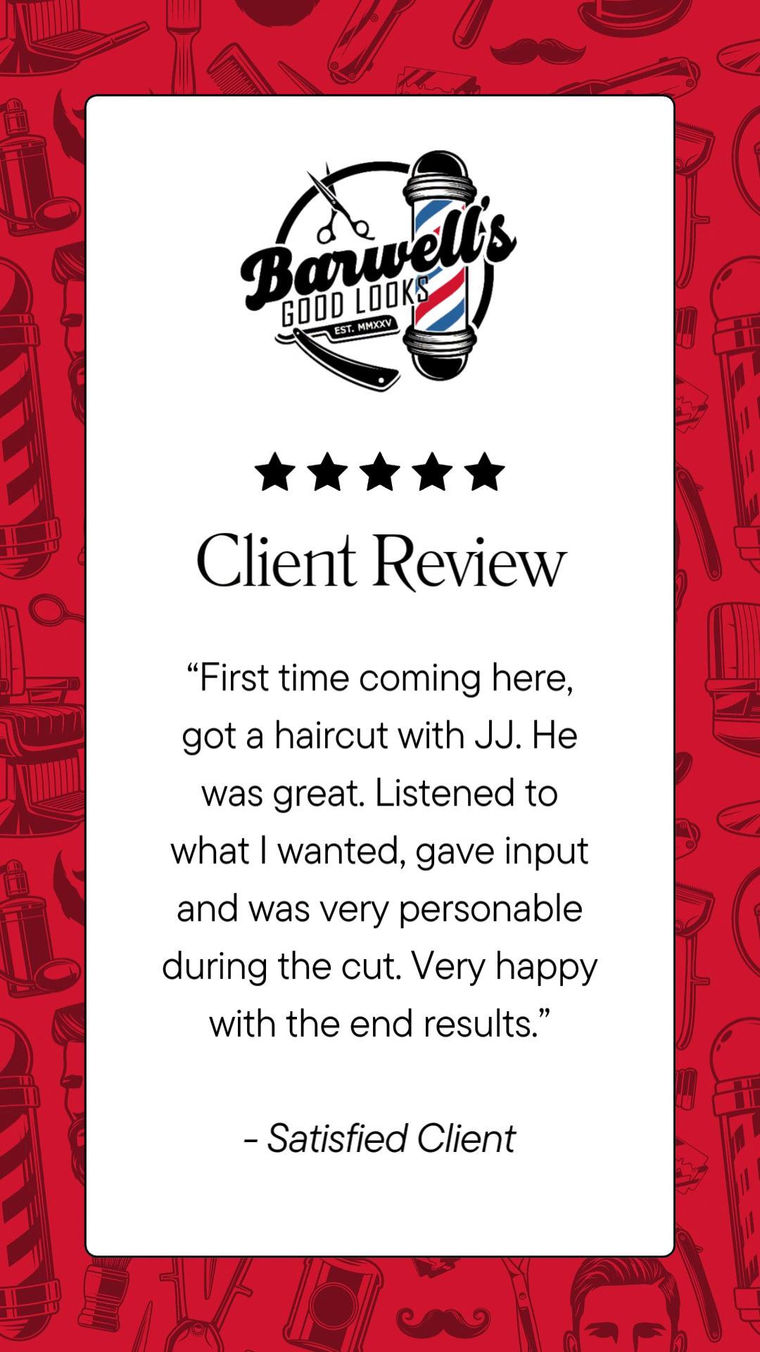 Read more about the article Another happy client in the chair ⭐⭐⭐⭐⭐💈